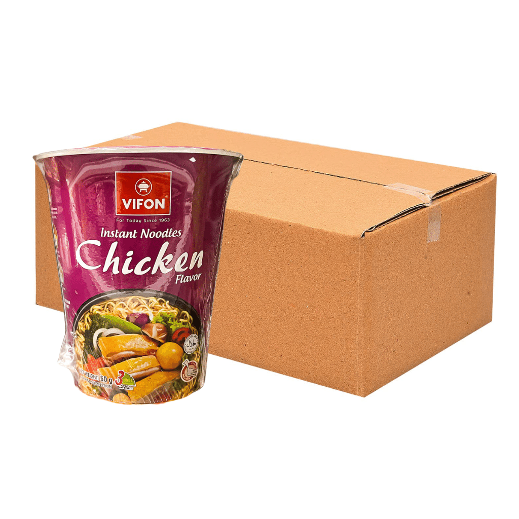 Vifon Instant Noodles Chicken 2.12oz pack of 12 1 ส่วน
