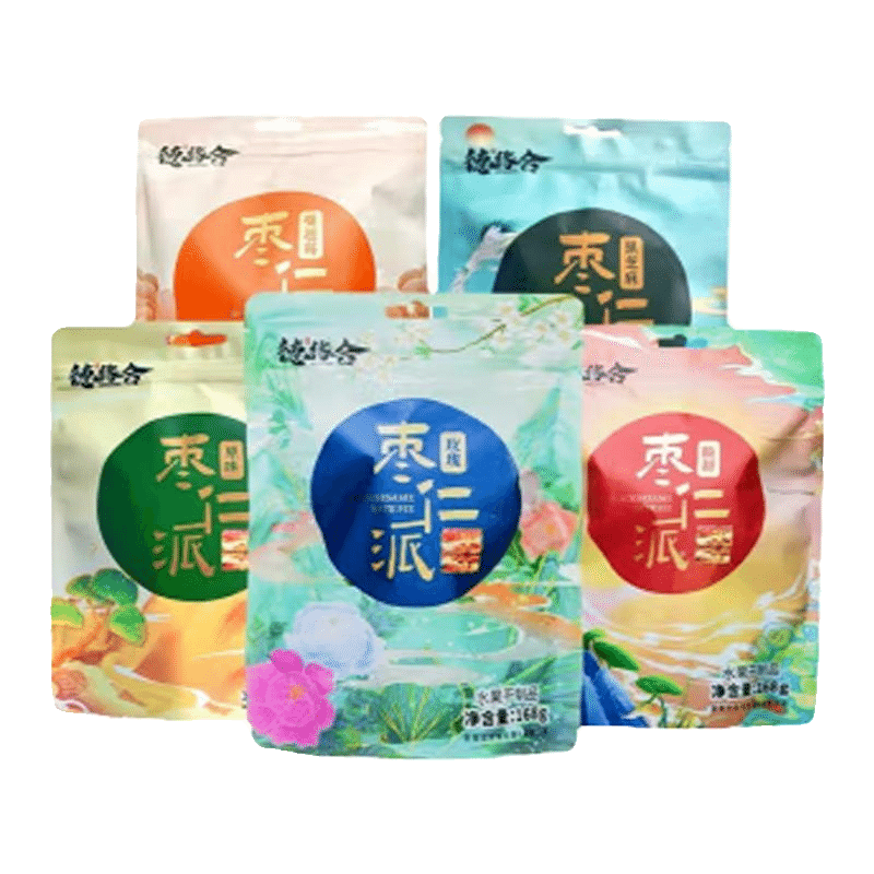 DeYuanHe Jujube Seed Pie Hawthorn Flavor 168 กรัม
