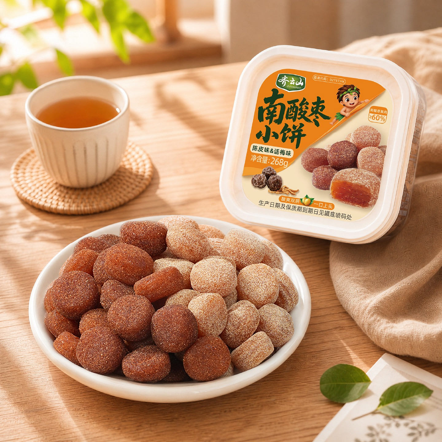 Southern Sour Jujube Cake Chenpi and Plum Flavor 268 g