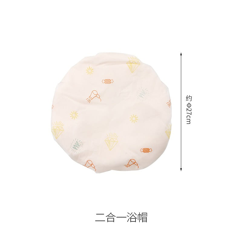 FaSoLa Reversible Double Layer Absorbent Hair Towel Antibacterial Shower Cap 1 개입
