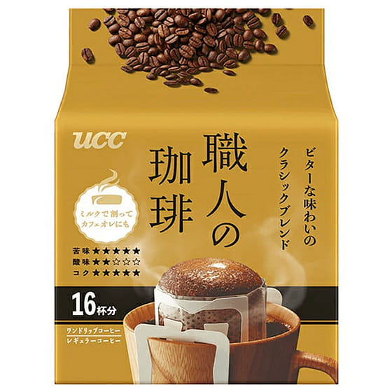 weee_beverages_UCC 挂耳滴滤式职人咖啡粉 金袋 16杯分 1 count