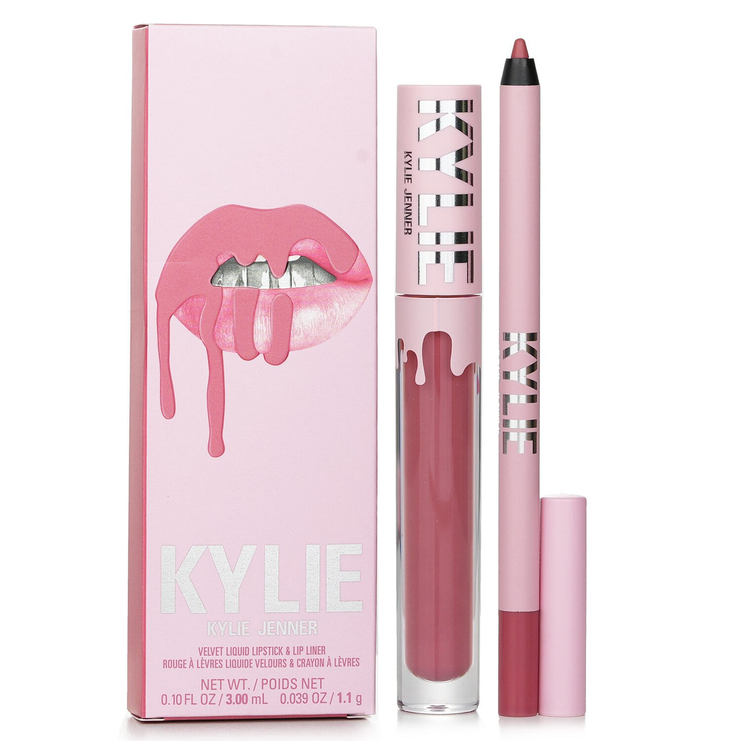 Kylie Cosmetics   Velvet Lip Kit: Velvet Liquid Lipstick 3ml + Lip Liner 1.1g - # 305 Harmony 2 ขวด