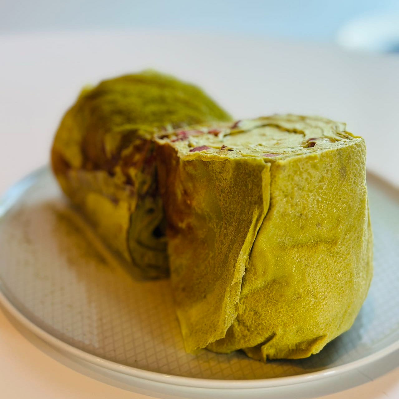 Matcha Strawberry Crepe Cake Roll 1 box