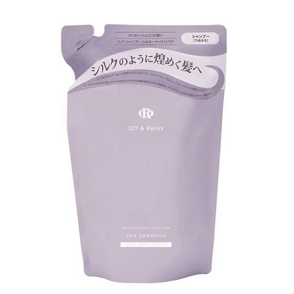 Off & Relax Spa Shampoo #Silky Night Repair Refill 400 밀리리터