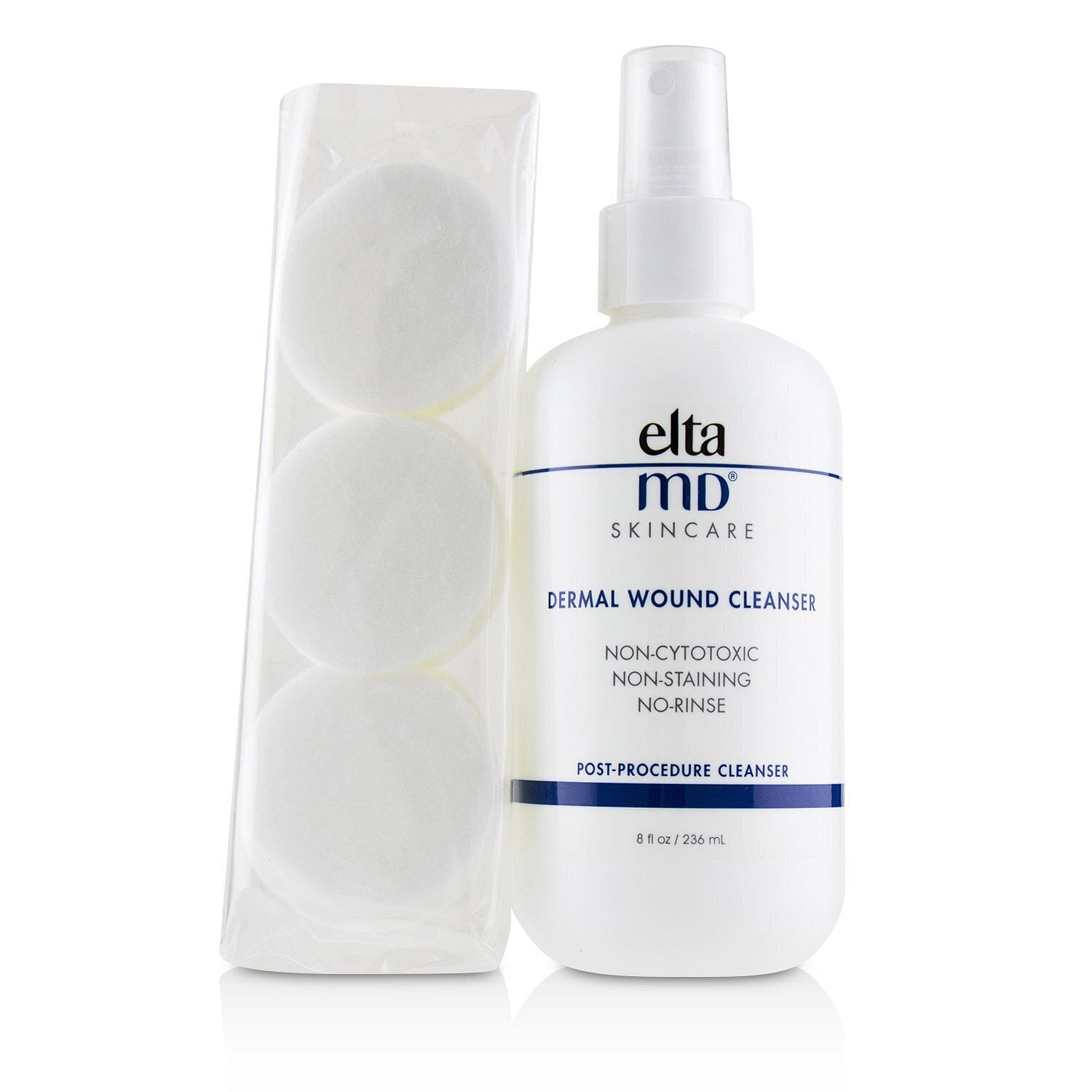 EltaMD Dermal Wound Cleanser (with 21 Lint-Free Cosmetic Pads) 236ml/8oz 236 밀리리터