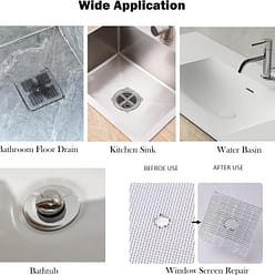 30个装厨房浴室地漏贴包邮 一次性毛发过滤网 厨房卫生间下水道防堵防虫防蟑粘纸 排水口贴纸 适用于浴室 洗衣房 浴缸 厨房水槽等人体和宠物毛发多的地方,美国发货 1 份