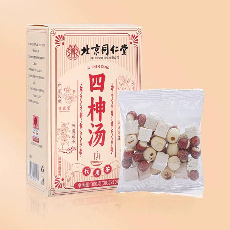 Peking Tongrentang Four Gods Soup Lian Zi Gorgonzola Yam Poria Cocos 300g 300 g