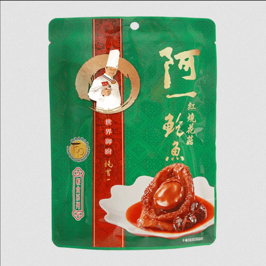 【香港直邮】阿一鮑魚 紅燒花菇鮑魚(4-6隻袋裝) 320 克