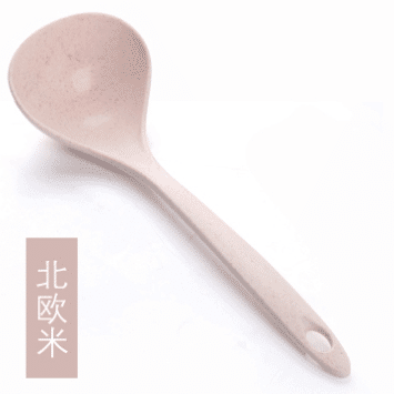 2 Count/ Khaki-Plastic Thickened Long-Handled Soup Ladle 2 개입