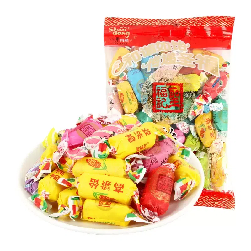 Sant Fu Kee Sorghum Fudge New Year's Festival candy snacks 500g 500 กรัม