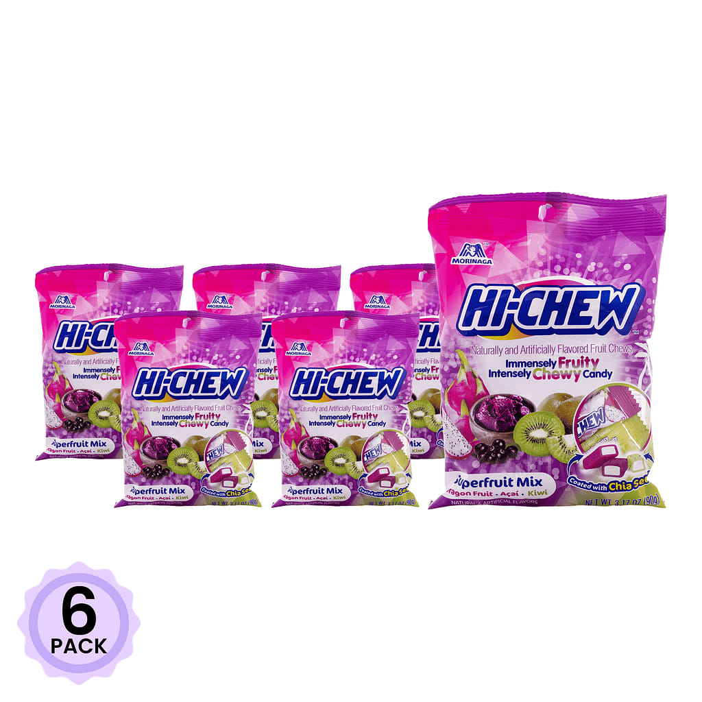 Hi-Chew 수퍼후르츠 믹스 90 그램*6 팩