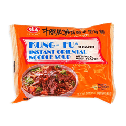 Kung Fu Instant Oriental Noodle Soup- Beef Flavor 1 each