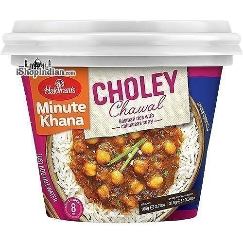 Haldiram's Instant Choley Chawal - Basmati Rice with Chickpeas Curry , 3.7 oz pack 3.7 oz