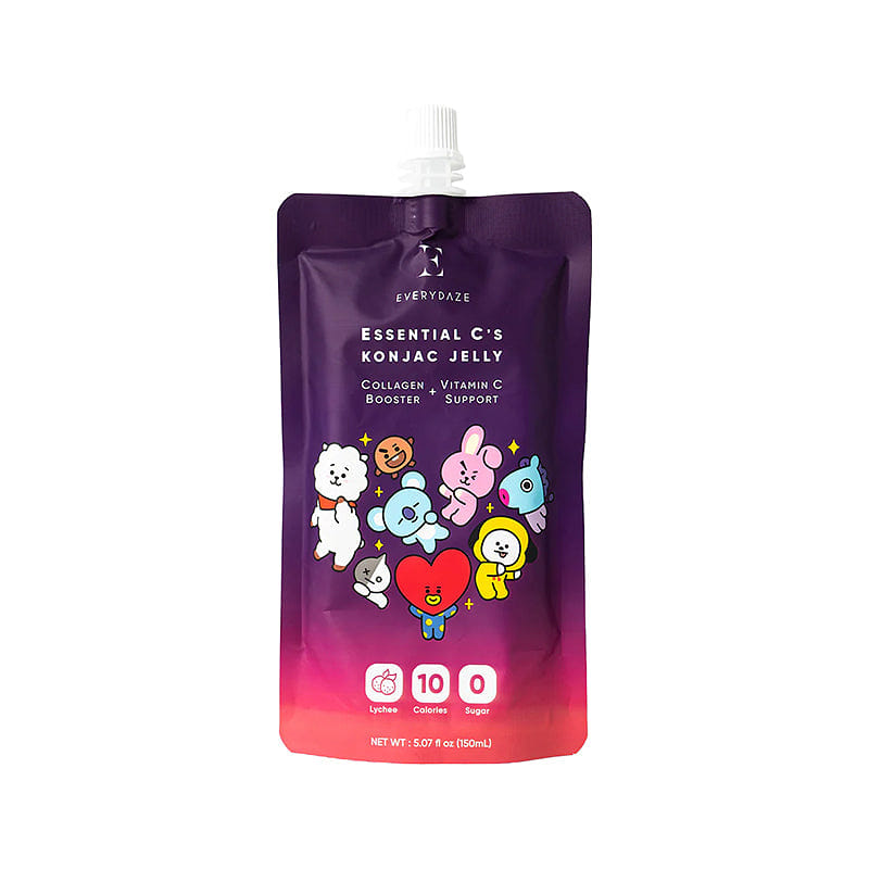 EVERYDAZE Lychee Essential C's Konjac Jelly (Collagen + Vitamin C) 1 Pack 1 개