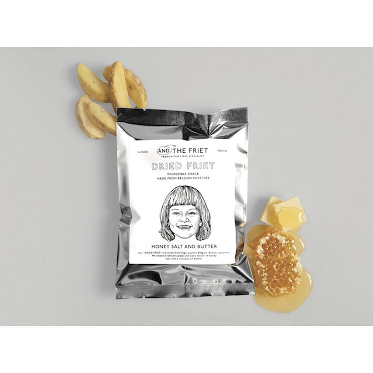 AND THE FRIET Honey Salt Butter Flavor Fries 60g 1pack 6 กรัม