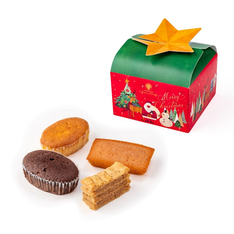 ガトー・ド・ボワイヤージュ クリスマスアソートミニボックス 4個入