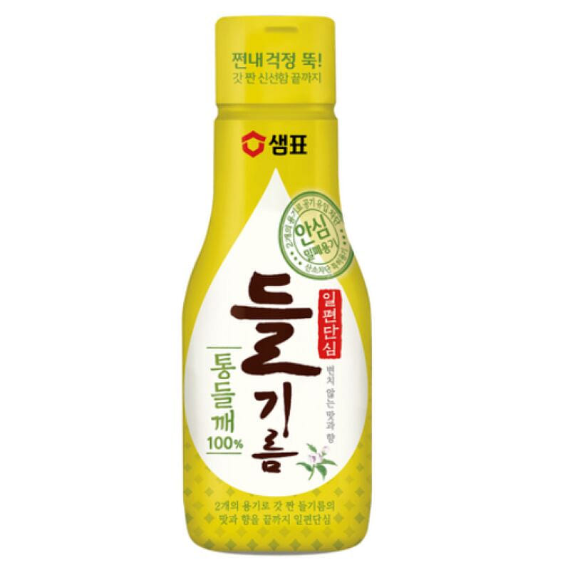 [한국 직배송] 샘표 일편단심 통들깨 들기름 200ml, 1개 200 밀리리터