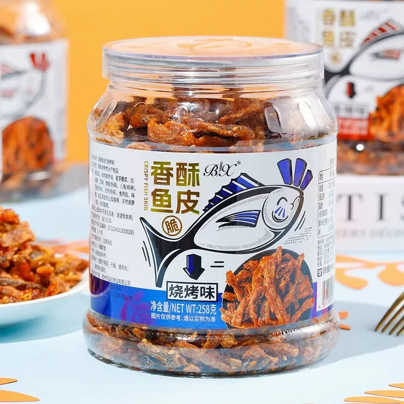 Boxiang Crispy Cod skin vegetarian meat barbecue f 1 กระป๋อง