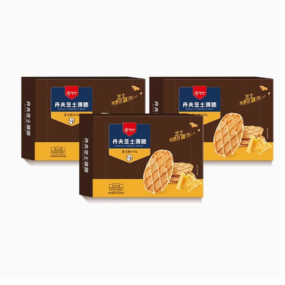 Danfu cheese flavor waffle crisps 88g x 3 boxes 264 그램