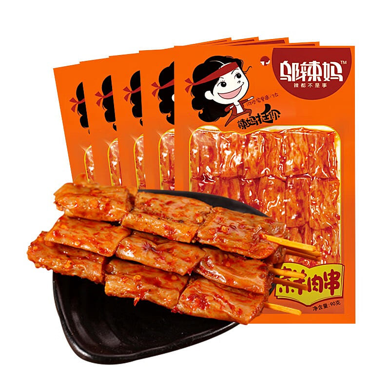 Spicy Tofu Jerky / Dried Bean Curd Snacks, 450g 450 กรัม