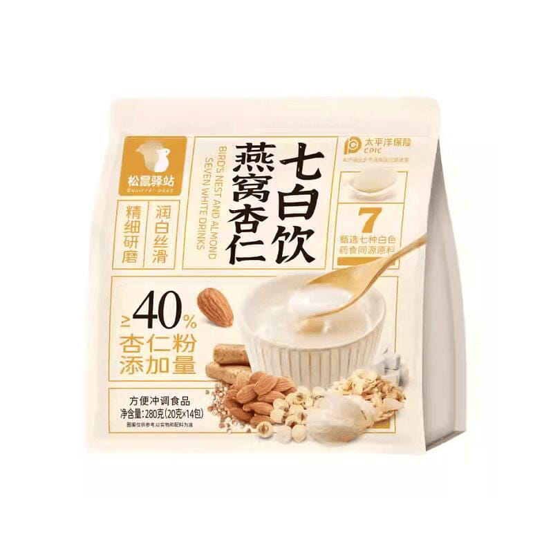 Bird's Nest Almond Seven White Drink 280g * 1 bag 280 g