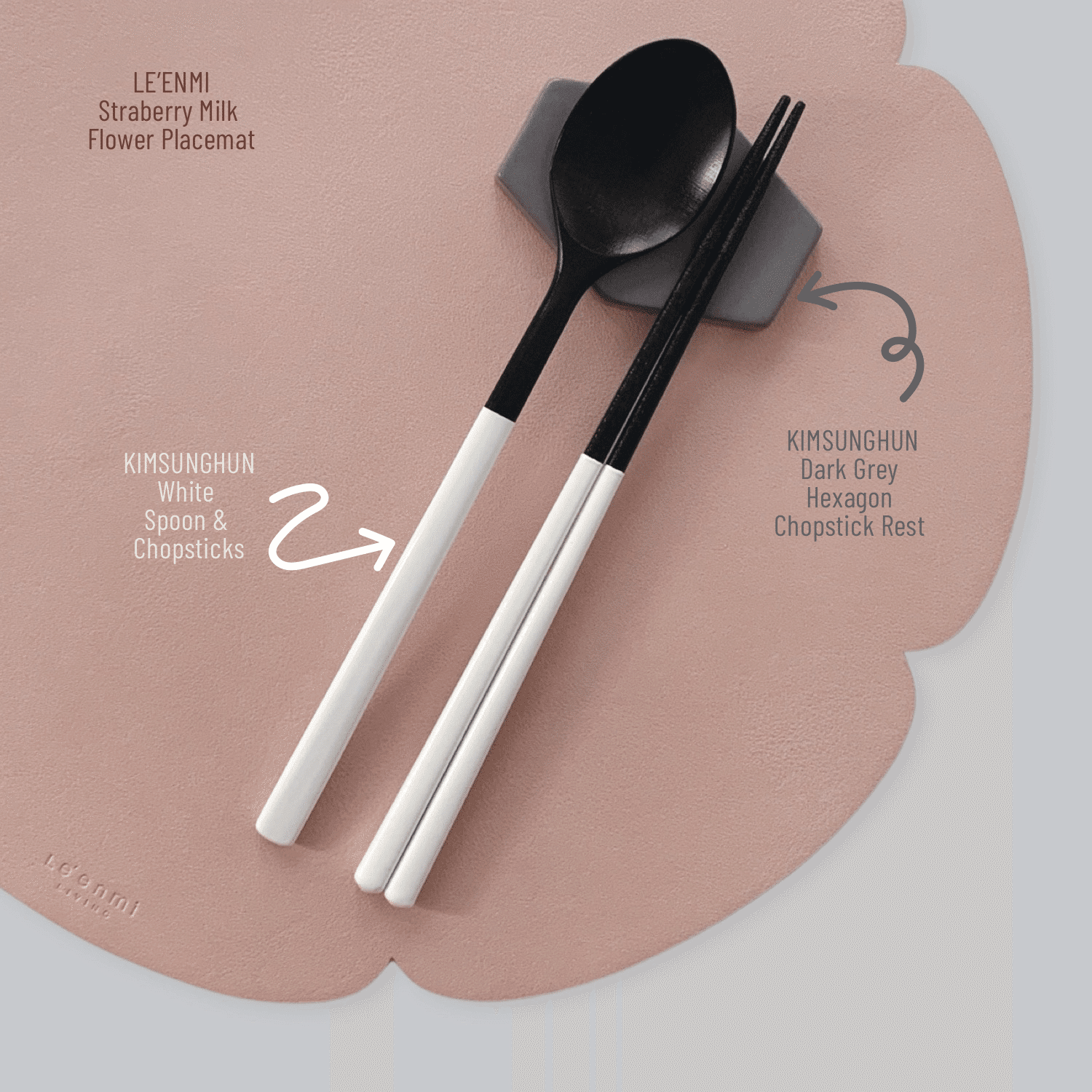 Kimsunghun Ceramics Spoon/Chopsticks - White 1 case