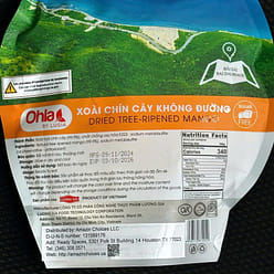 Dried Mango - Tree-ripened mango 200g 0.44 lb