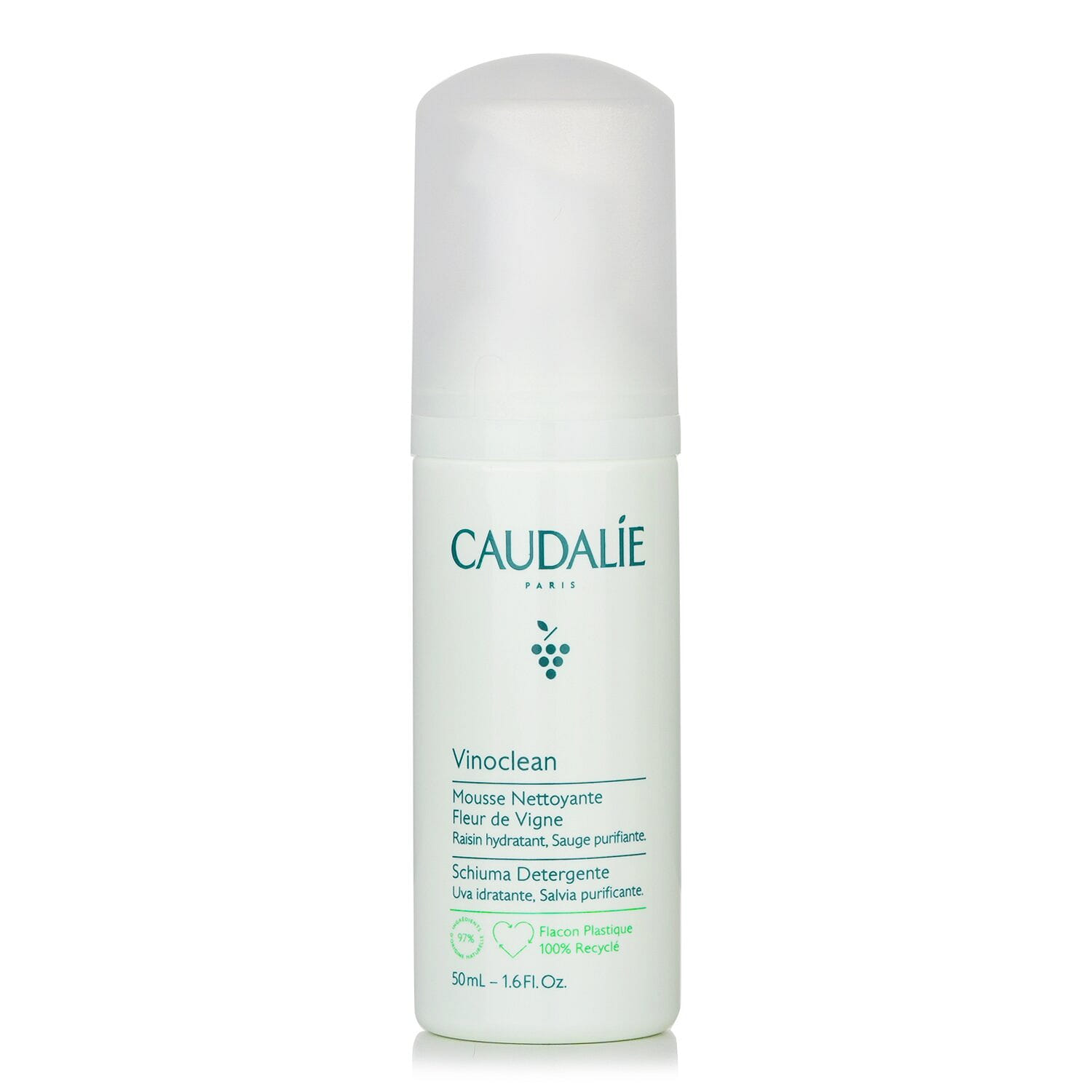 Caudalie Grape cleansing mousse travel size 50ml/1.6oz 50 밀리리터