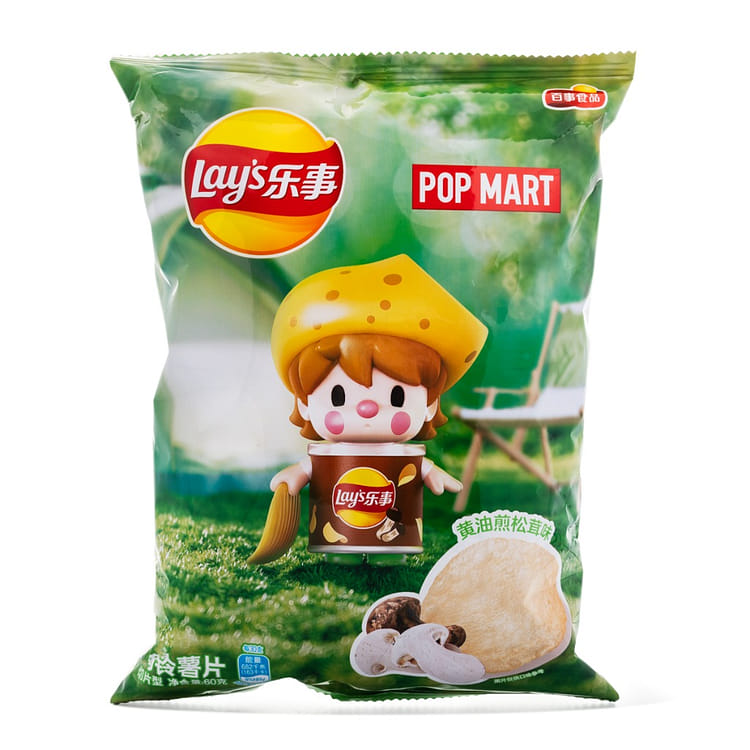 Get Lay's x Popmart Potato Chips Pan Fried Matsutake Flavor