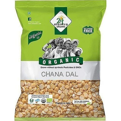 24 Mantra Organic Chana Dal / Bengal Gram - 2 lbs 2 ปอนด์