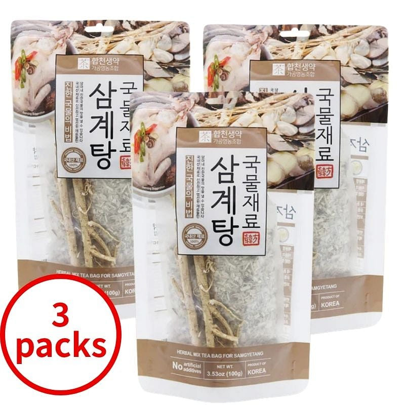 삼계탕 국물 재료 100g X 3팩 100 그램*3 팩