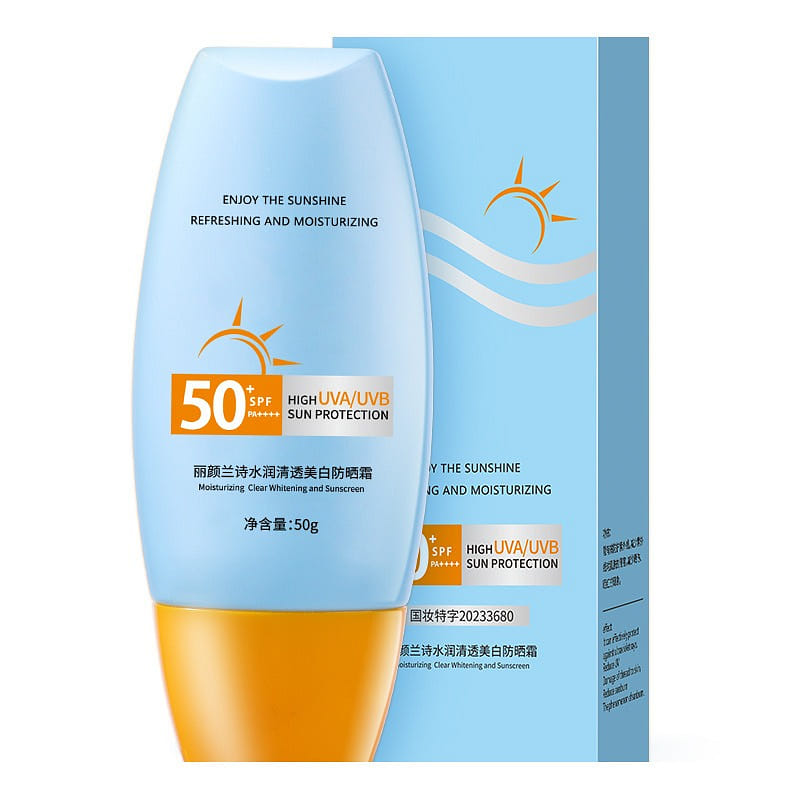 Hydrating and translucent whitening sunscreen 50 g
