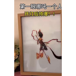 哪吒灯光画床头灯敖光A款充电款 A4大小 1 份