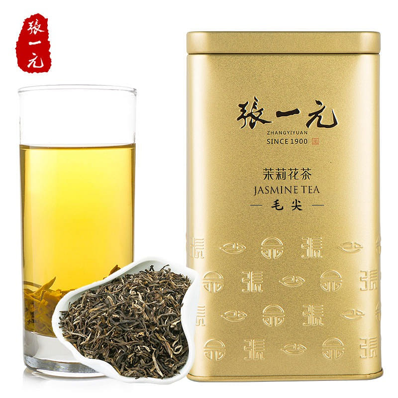 Zhang Yiyuan Special Jasmine Tea Maojian Gold Barrel Made Eight Times 200 กรัม