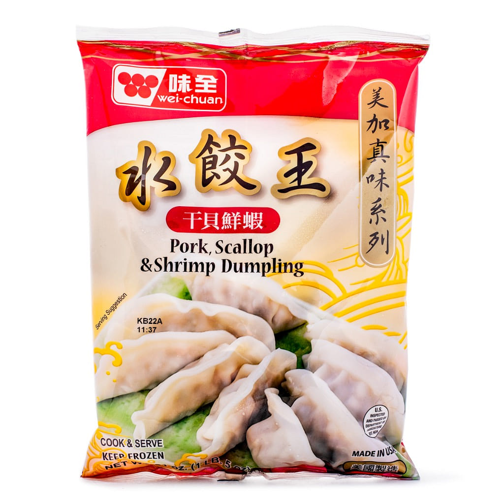 Há Cảo Wei-Chuan Pork Nhân Sò Điệp & Tôm, Đông Lạnh 21 oz