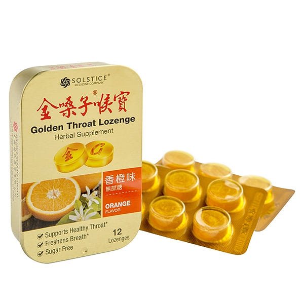 GOLDEN THROAT LOZENGE Herbal Supplement (Orange Flavor) 12 Lozenges 12 개입
