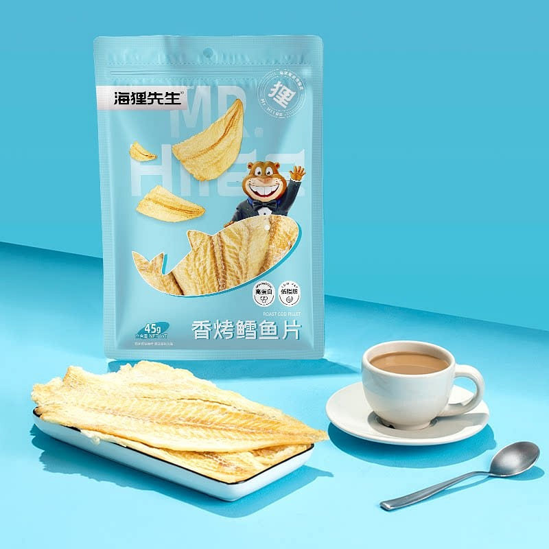 MR HIILEE Roasted Cod Fish Slices 45 g