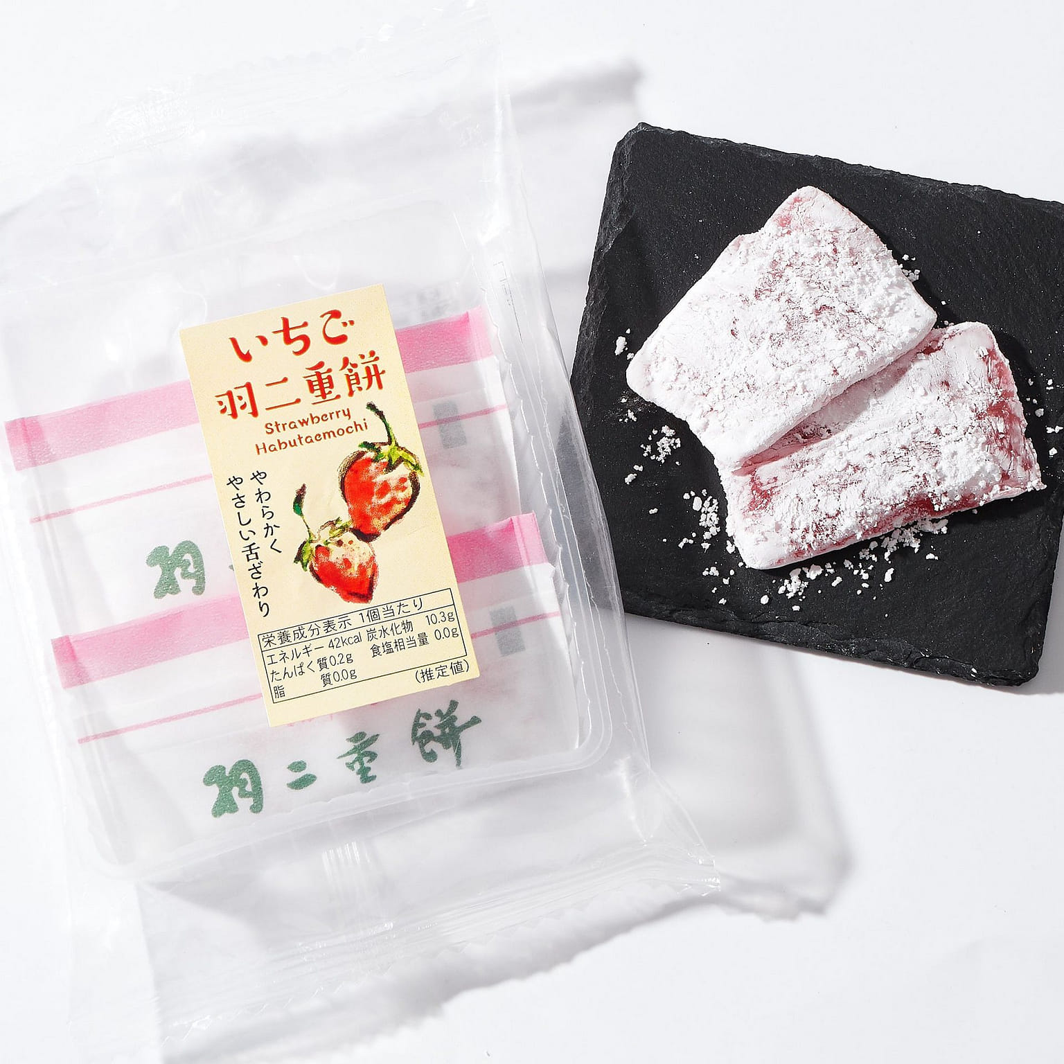 Strawberry Habutae Mochi 72 그램