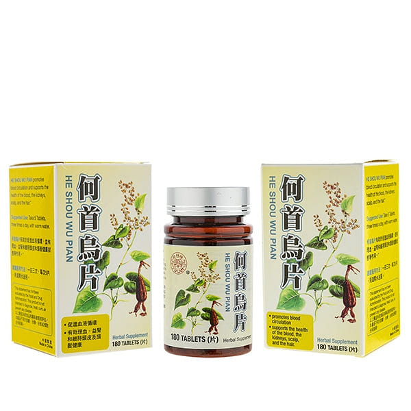 Yu Lam Brand Organic He Shou Wu Pian (180 Tables) 180 개입
