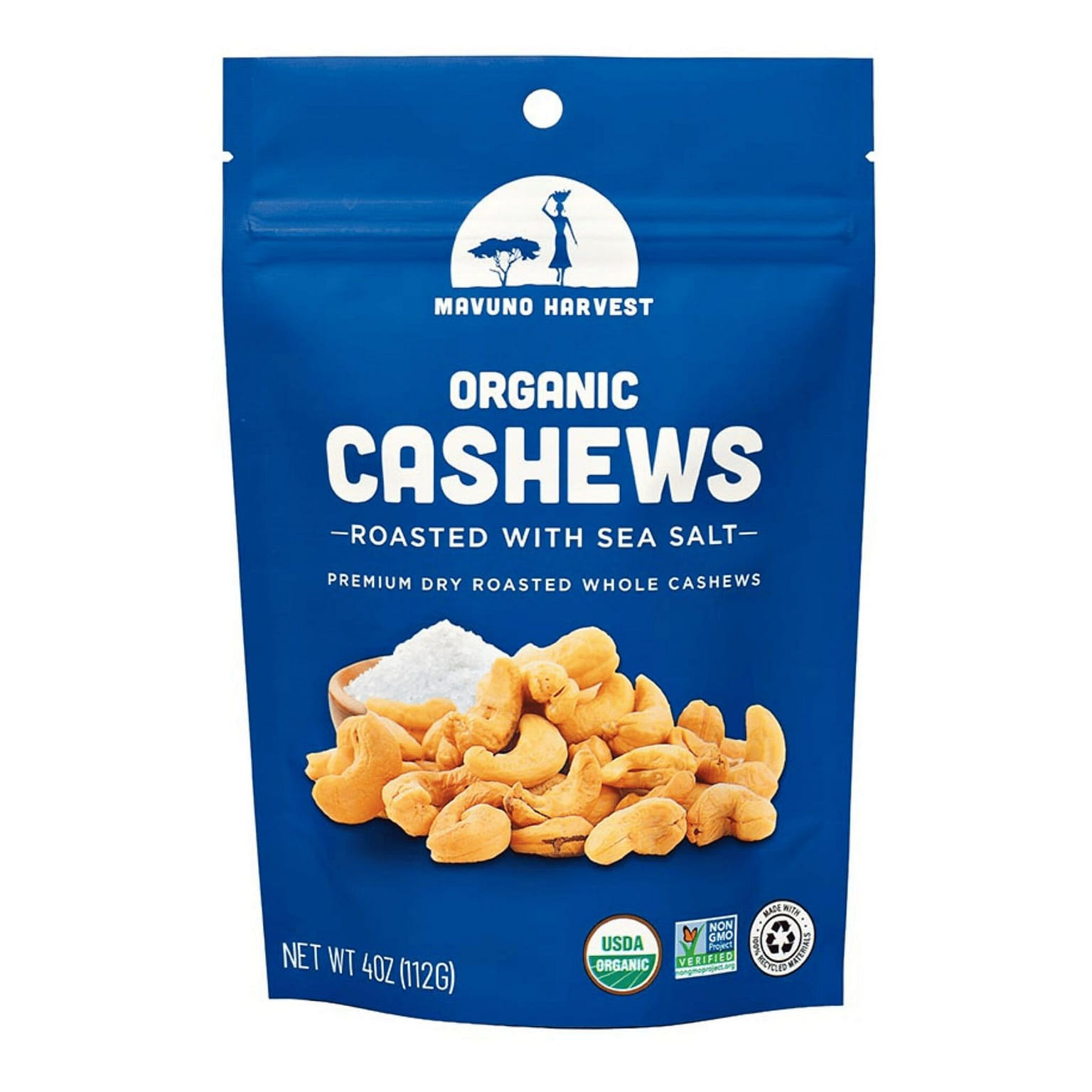 Organic Cashews w/ Sea Salt | 4 oz (6 bags) 1 ส่วน