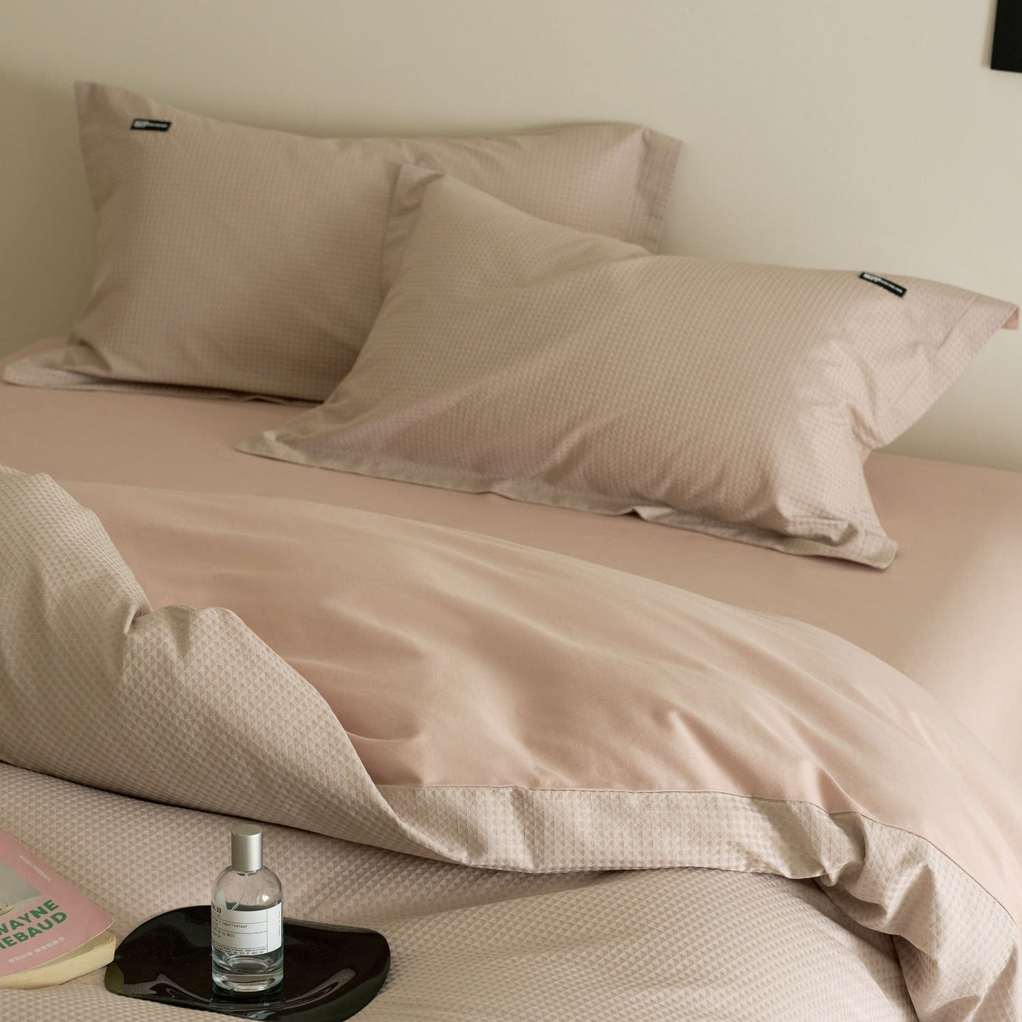 Cloud Waffle Cotton Set Dusty Rose-Queen 2000 g