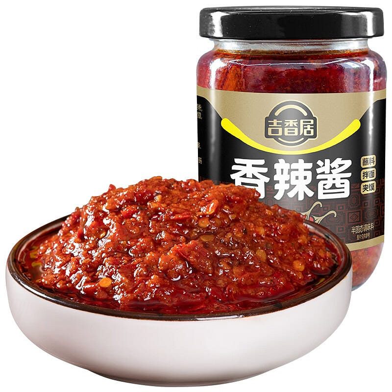 Jixiangju Spicy Chili Sauce, Hot and Spicy Flavor, Hot Pot Dipping Sauce 358g 358 กรัม