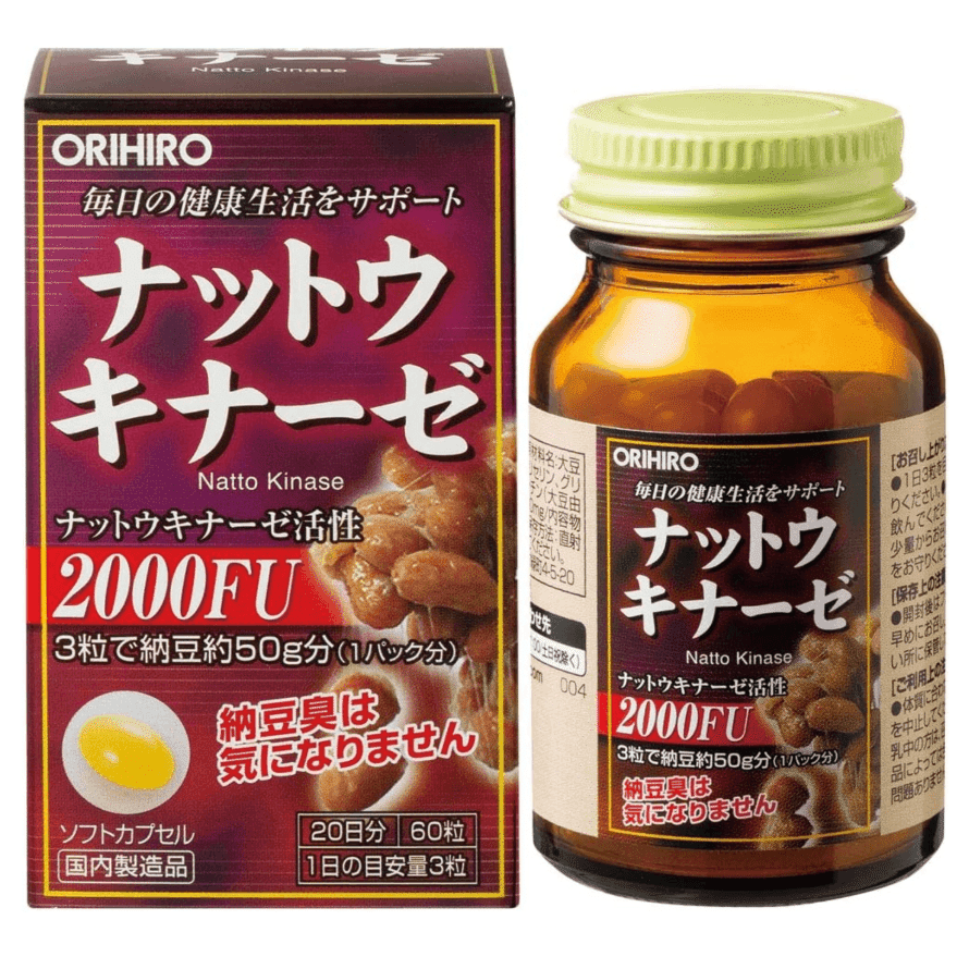 ORIHIRO Nattokinase Capsules 2000FU 60 Pills 1 個