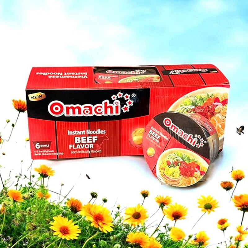 Omachi Beef Flavor Noodles - Pack of 6 6 개