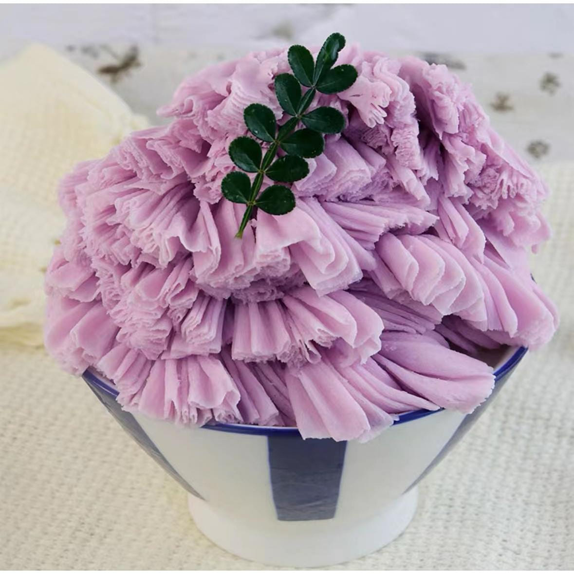 Nojin ice powder shaved ice machine special ice powder taro flavor 1kg 1 each