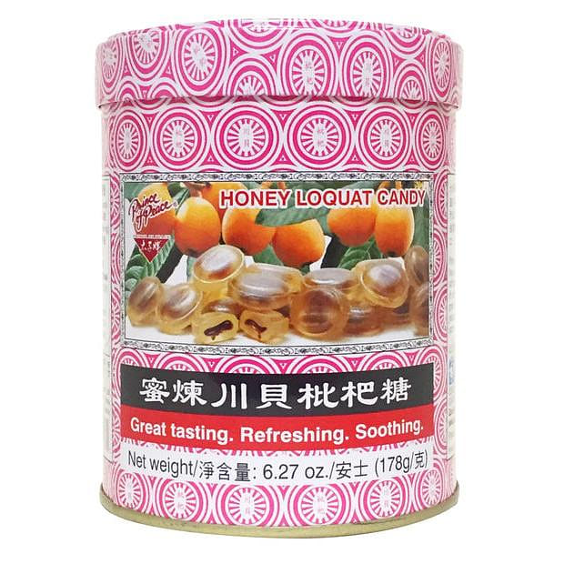 Prince of Peace Honey Loquat Candy 178g Fritillary Refreshing Soothing 1 phần