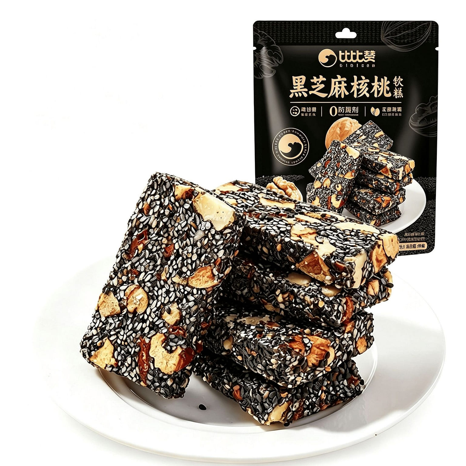 Bibi Zan Black Sesame Walnut Soft Cake 210g 210 g