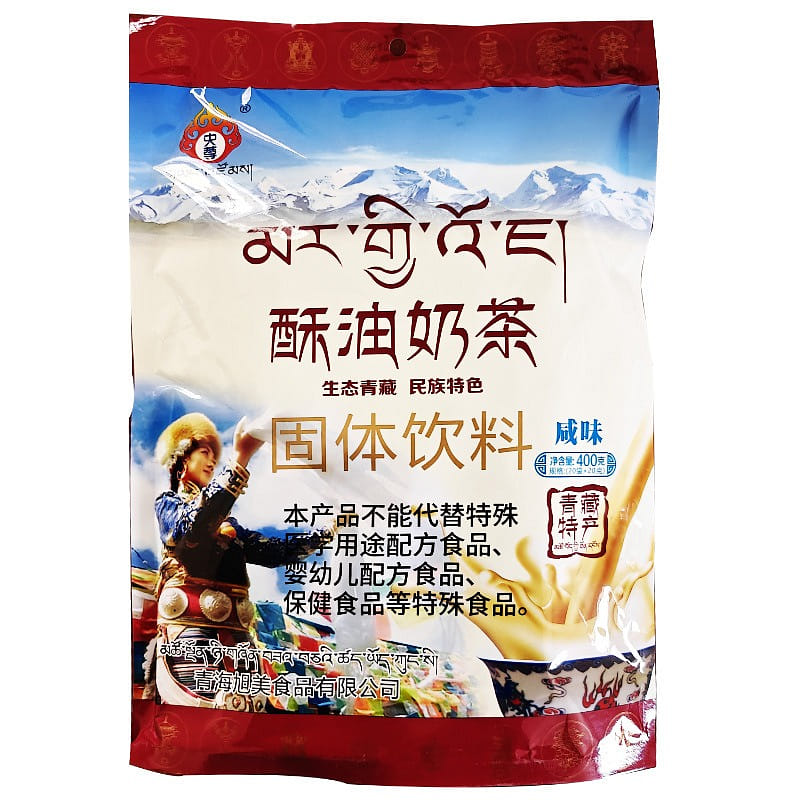 Qinghai specialty salty milk tea powder instant bag - butter flavor 400 กรัม