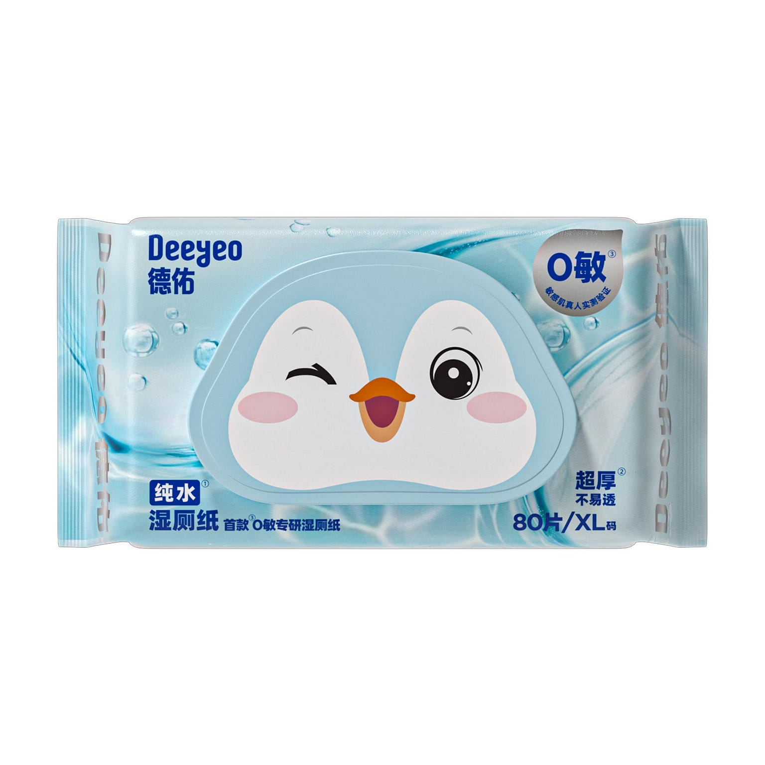 Deeyeo Wet Toilet Paper With Pure Water 80pcs 1 each