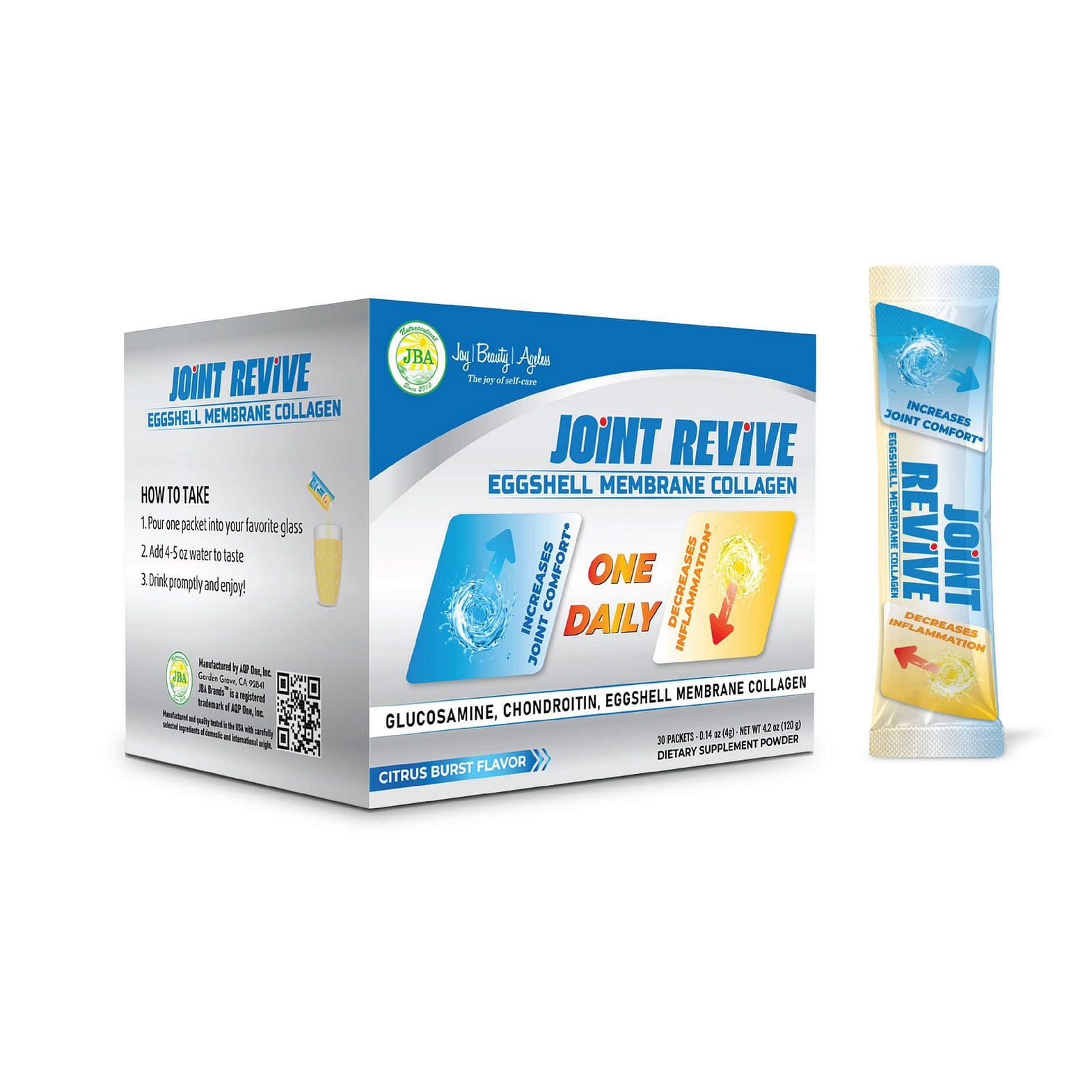 JBA JOINT REVIVE with EGGSHELL MEMBRANE COLLAGEN 30 each